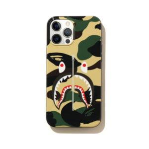 Coque de protection BAPE 1st Camo Shark iPhone Pro Max Case Jaune Jaune 432160