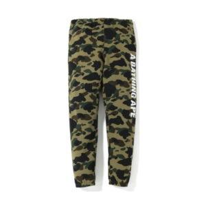 Pantalon de survêtement BAPE 1st Camo Side Logo Pantalon de survêtement slim Vert Vert 434868