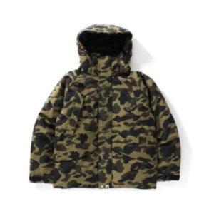 Veste à capuche BAPE 1st Camo Snow Board Down Jacket M Vert Vert 435664
