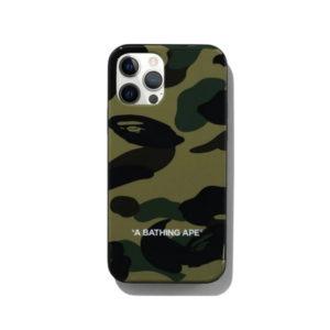 Coque de protection BAPE 1st Camo iPhone 12/12 Pro Case Vert Noir 423232