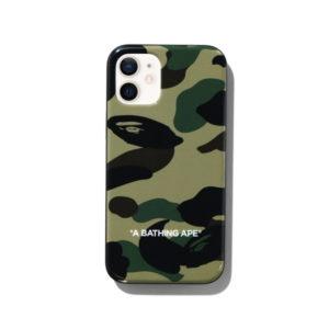 Coque de protection BAPE 1st Camo iPhone 12 Mini Case Vert Orange 423220