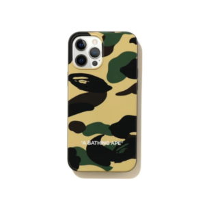 Coque de protection BAPE 1st Camo iPhone 12 Pro Max Case Jaune Gris 423223