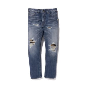 Pantalons de survêtement BAPE 2008 Type-05 Damage Denim Pants Indigo Blanc 438419
