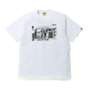 BAPE 27e anniversaire Foil Tee Blanc Blanc 438580