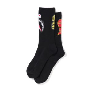 Chaussettes de sport BAPE 2Nd Shark Socks (FW20) Noir Bleu 448537