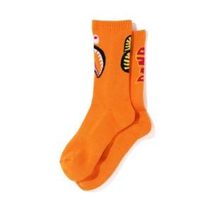 Chaussettes de sport BAPE 2nd Shark Socks Orange Orange 446956