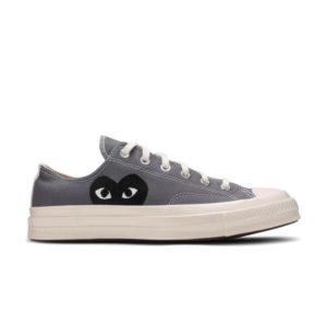 Baskets Comme des Garçons PLAY x Converse Chuck 70 Low Steel Grey 171849C