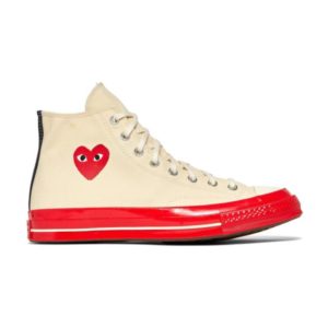 Baskets Comme des Garçons Play x Converse Chuck 70 High Pristine Red A01794C