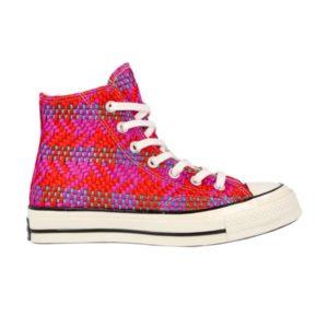 Baskets Converse Chuck 70 Hi Culture Weave – Rouge Rose 167990C