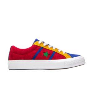 Converse One Star Academy Low Émail Rouge Bleu Baskets 164393C