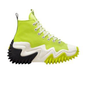 Converse Run Star Motion High Lime Twist Baskets Noir 172066C