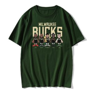 DPOY Milwaukee Bucks T-shirt imprimé de l'équipe 418517