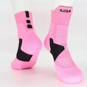 Chaussettes de sport Daiong James Rose-Noir Chaussettes Noir 448556