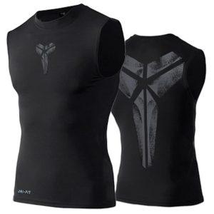Maillot de sport Daiong Kobe gris Logo noir maillot de corps 445261