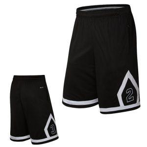 Daiong Numbers Border Short Noir Short de Basket-Ball 442282