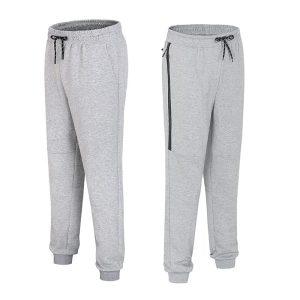 Daiong Pantalon Gris Zip Latéral Noir 444403