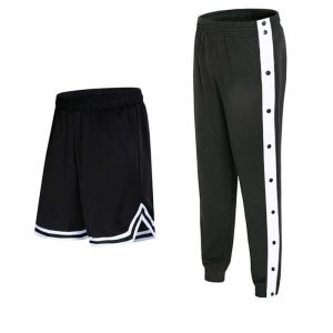 Daiong – ensemble pantalon à rayures blanches, short de basket-ball, 456219