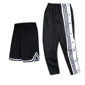 Daiong – ensemble pantalon à rayures blanches, short de basket-ball, 456211