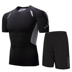 Daiong Compression Suit Ensemble de T-Shirt Blanc Tech Blanc 438546