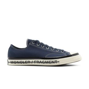 Fragment Design x Moncler x Converse Chuck 70 Low Insignia Baskets bleues 172323C