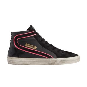 Baskets Golden Goose Slide Noir Rose Fluorescent G34MS595 A18