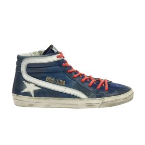 Baskets Golden Goose Slide Bleu Blanc G36MS595 A88