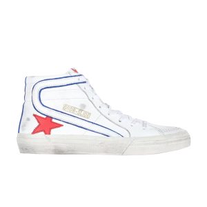Baskets Golden Goose Slide Cerise Blanche G36MS595 B15