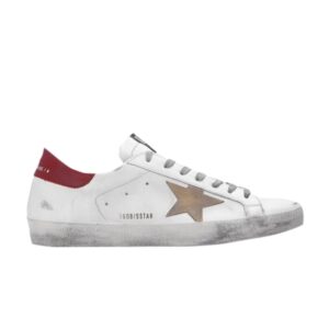 Baskets Golden Goose Superstar Blanc Bordeaux GMF00101 F000365 10288
