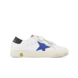 Baskets Golden Goose Superstar Enfant Blanc Bleu Gris G36KS301 B52