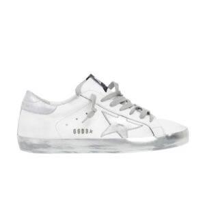 Baskets Golden Goose Superstar Blanc Argent Noir Noir GCOMS590 E36