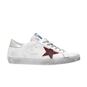 Baskets Golden Goose Superstar Blanc Rouge Foncé Rose GMF00101 F000359 10285