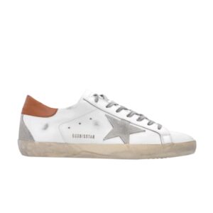 Baskets Golden Goose Superstar Blanc Marron Clair GMF00102 F002182 10803