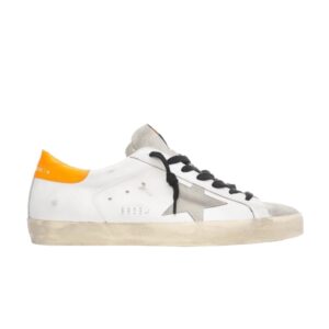 Baskets Golden Goose Superstar Blanc Orange Fluo GMF00101 F002554 10907