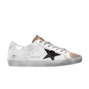 Baskets Golden Goose Superstar Blanc Argent Rose GMF00101 F000358 10284