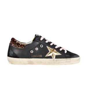 Baskets Golden Goose Wmns Superstar Noir Léopard Net GWF00104 F001875 90272