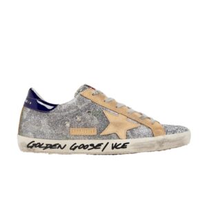 Baskets Golden Goose Wmns Superstar Camo Glitter – Argent Orange GWF00101 F002571 81534