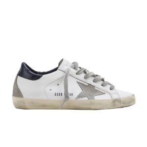 Baskets Golden Goose Wmns Superstar Crème Bleu GC0WS590 A7