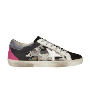 Baskets Golden Goose Wmns Superstar Double Quarter Noir Camo GWF00104 F000211 80235
