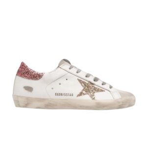 Baskets Golden Goose Wmns Superstar Blanc Or Glitter GWF00101 F001010 80780