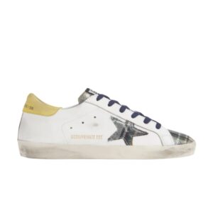 Baskets Golden Goose Wmns Superstar Vert Tartan Plaid F35WS590 Q42