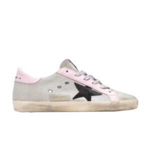 Baskets Golden Goose Wmns Superstar Argent Bébé Rose Bleu GWF00101 F002512 70209
