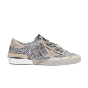 Baskets Golden Goose Wmns Superstar Argent Glitter G36WS590 T36
