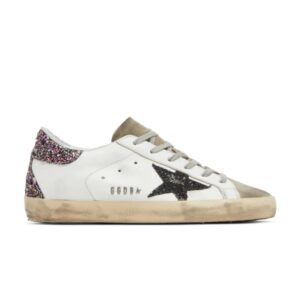 Baskets Golden Goose Wmns Superstar Blanc Noir Glitter GWF00102 F002463 81497