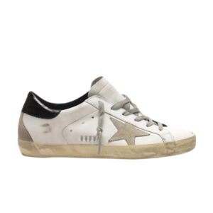 Baskets Golden Goose Wmns Superstar Blanc Noir Arrière GCOWS590 W55