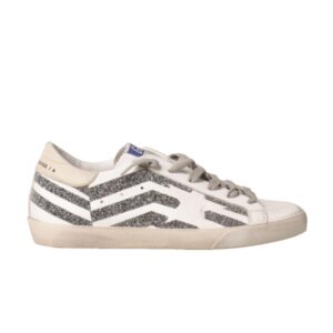 Baskets Golden Goose Wmns Superstar Blanc Cristaux Noir GWF00106 F001258 10539