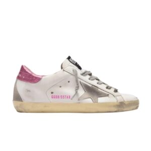 Baskets Golden Goose Wmns Superstar Blanc Fuchsia Lizard Blanc G36WS590 T21
