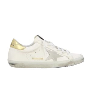 Baskets Golden Goose Wmns Superstar Blanc Or Gris Noir G36WS590 T53