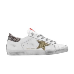 Baskets Golden Goose Wmns Superstar Blanc Or Léopard GWF00101 F000166 80212