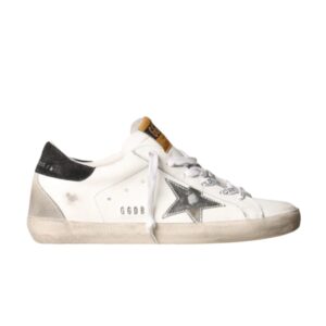 Baskets Golden Goose Wmns Superstar Blanc Argent Noir Blanc GWF00102 F000233 10250