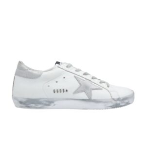 Baskets Golden Goose Wmns Superstar Blanc Argent Sparkle GCOWS590 E36